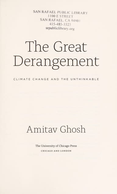 The Great Derangement cover