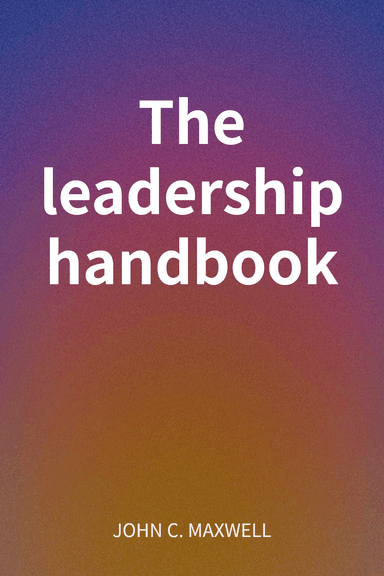 The leadership handbook cover