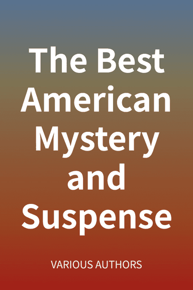 The Best American Mystery and Suspense cover
