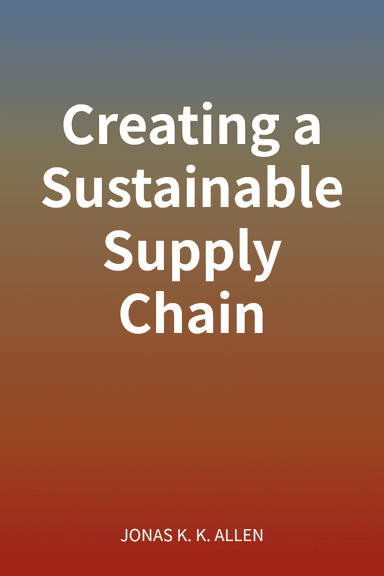 Creating a Sustainable Supply Chain cover