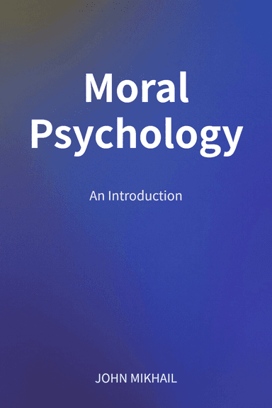 Moral Psychology cover