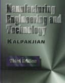 Manufacturing engineering and technology cover