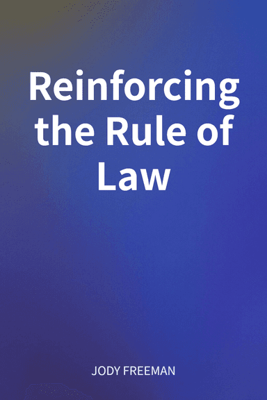 Reinforcing the Rule of Law cover
