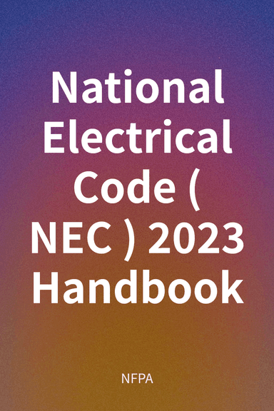 National Electrical Code (NEC) 2023 Handbook cover