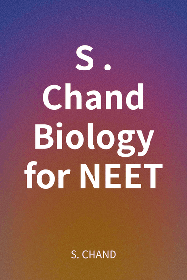 S.Chand Biology for NEET cover