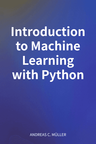 Introduction to Machine Learning with Python cover