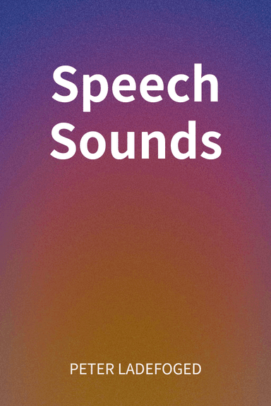 Speech Sounds cover