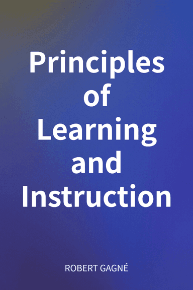 Principles of Learning and Instruction cover