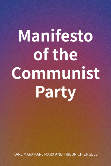 Manifesto of the Communist Party cover