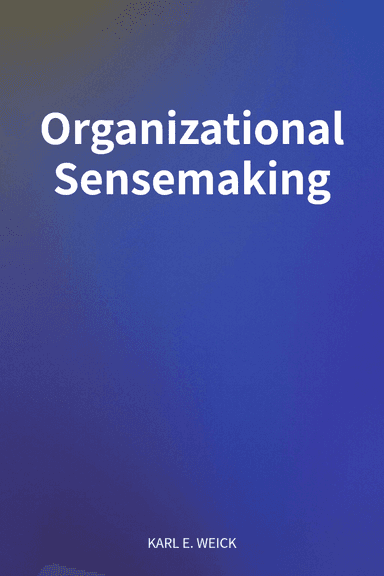 Organizational Sensemaking cover