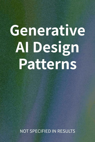 Generative AI Design Patterns cover