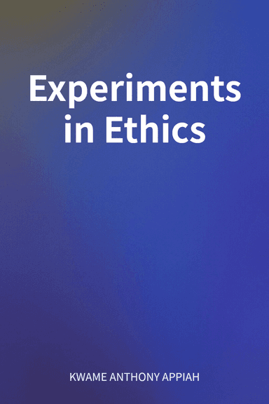 Experiments in Ethics cover
