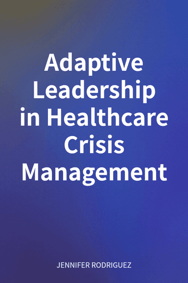 Adaptive Leadership in Healthcare Crisis Management cover