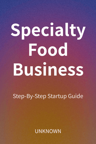 Specialty Food Business cover
