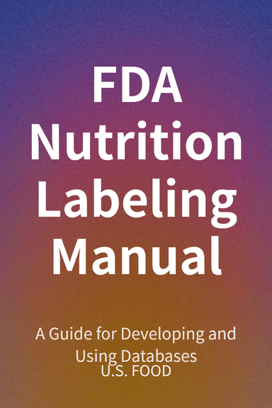 FDA Nutrition Labeling Manual cover