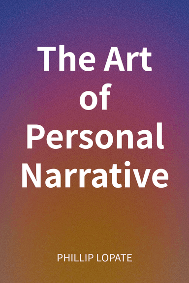 The Art of Personal Narrative cover