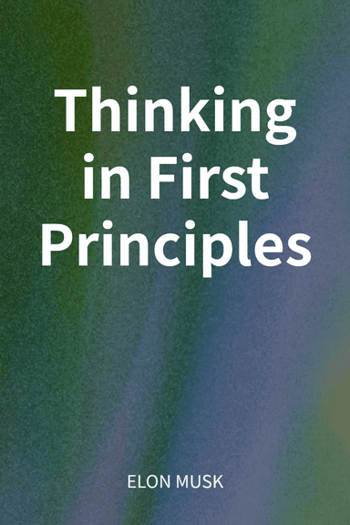 Thinking in First Principles cover