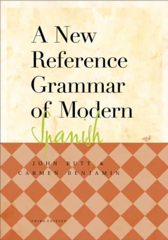 A new reference grammar of modern Spanish cover