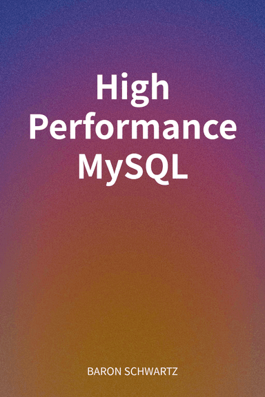 High Performance MySQL cover