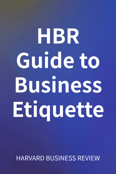 HBR Guide to Business Etiquette cover