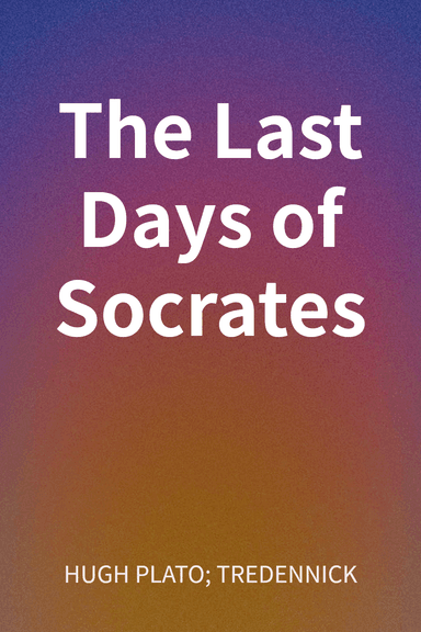 The Last Days of Socrates cover