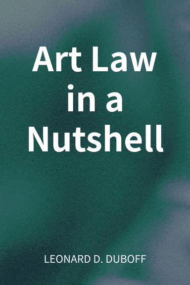Art Law in a Nutshell cover