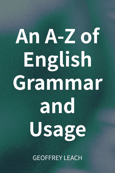 An A-Z of English Grammar and Usage cover