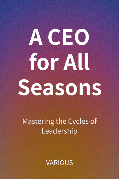A CEO for All Seasons cover