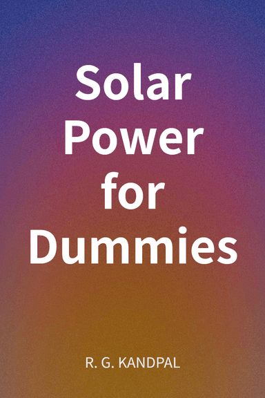 Solar Power for Dummies cover