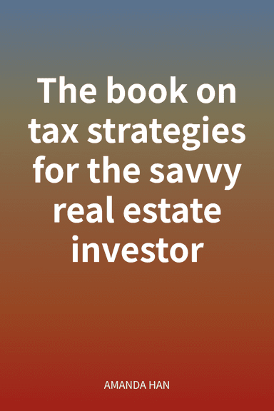 The book on tax strategies for the savvy real estate investor cover