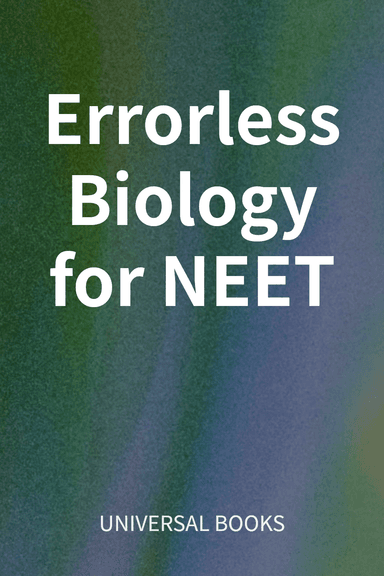 Errorless Biology for NEET cover