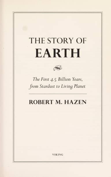 The story of Earth cover
