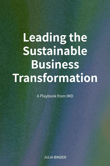 Leading the Sustainable Business Transformation cover