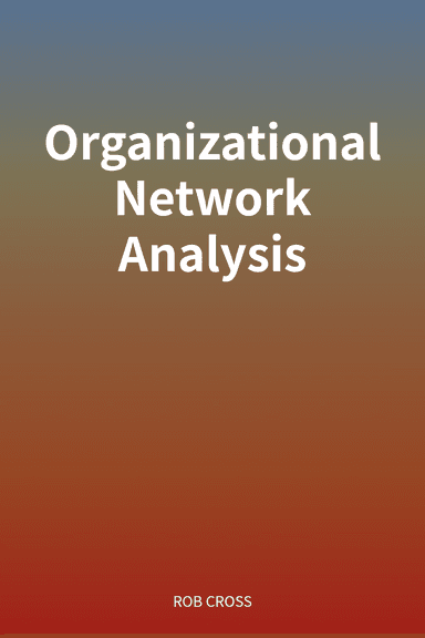 Organizational Network Analysis cover