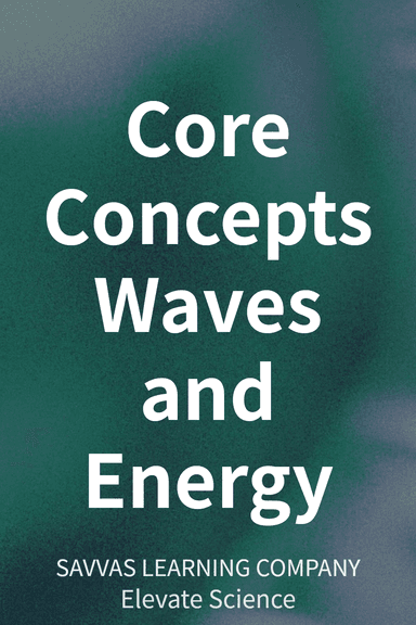 Core Concepts Waves and Energy cover