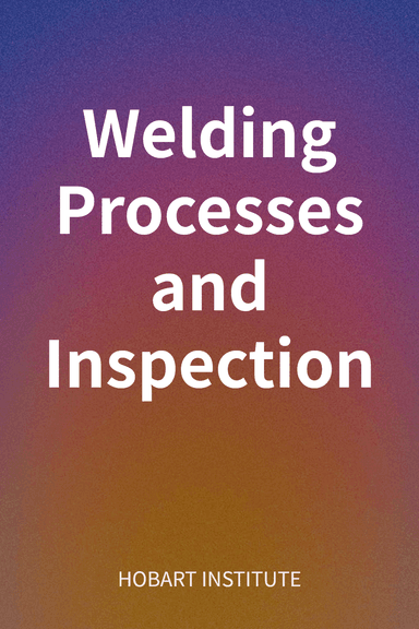 Welding Processes and Inspection cover