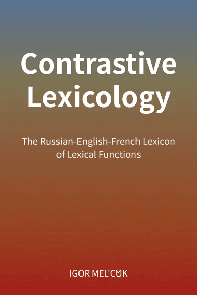 Contrastive Lexicology cover