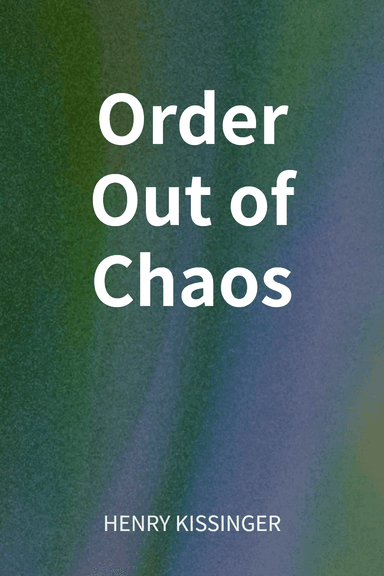 Order Out of Chaos cover