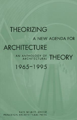 Theorizing a New Agenda for Architecture cover