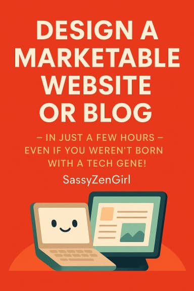 Design a Marketable Website or Blog - in Just a Few Hours - Even If You Weren't Born With a Tech Gene! cover