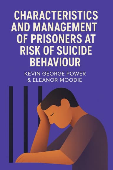Characteristics and management of prisoners at risk of suicide behaviour cover