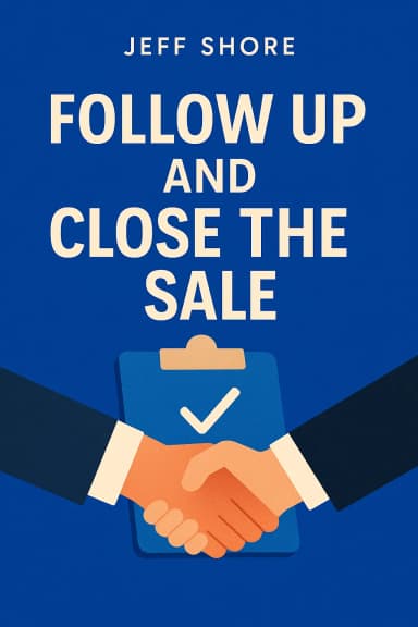 Follow Up and Close the Sale cover