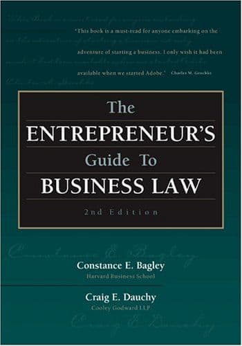 The entrepreneur's guide to business law cover