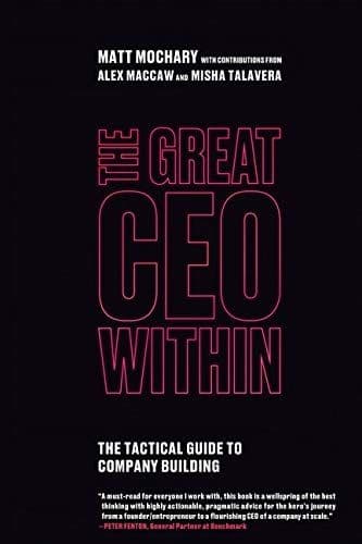 The Great CEO Within cover