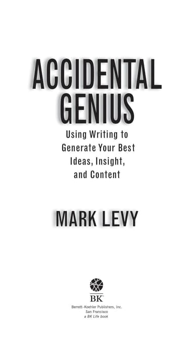 Accidental genius cover