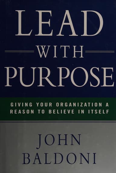 Lead with purpose cover