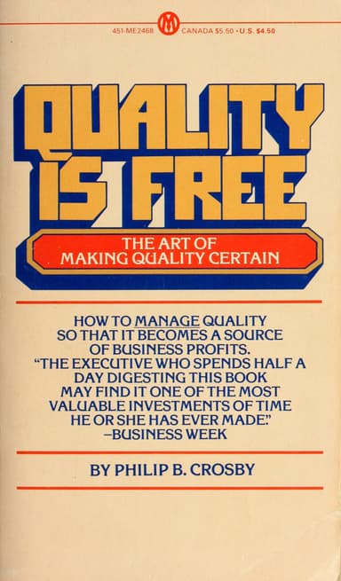 Quality is free cover