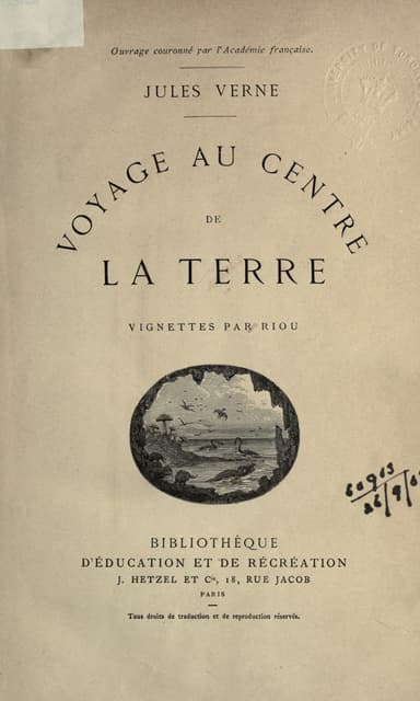 Voyage au Centre de la Terre cover
