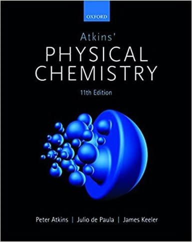 Atkins' physical chemistry cover