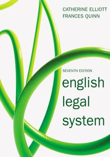 English legal system cover